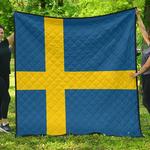 sweden flag premium quilt a6 quilt d2420180