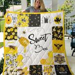 sweet honey bee quilt blanket great customized blanket gifts for birthday christmas thanksgiving 0