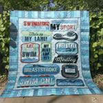 swimming is my sport quilt blanket tt99 quilt d2414763