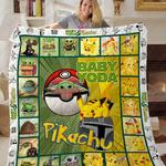 ta baby yoda pikachu quilt blanket d2454783
