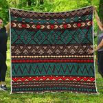 teal and brown aztec cl17100585mdq quilt blanket d2447886