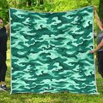 teal camouflage cl17100588mdq quilt blanket d2447885
