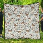 teddy bear nurse cl12100658mdq quilt blanket d2479425