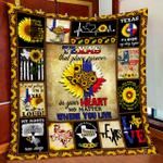 texas forever in my heart lepard sunflower quilt blanket d2448274
