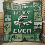 the best fishing dad ever quilt blanket great customized gifts for birthday christmas 1
