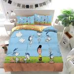 the charlie brown and snoopy show custom bedding set duvet cover d2213550