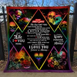The Day I Met You Lgbt Skull Quilt Ko