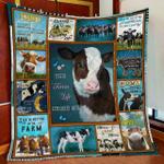 the farm life chose me cow quilt blanket d2448731