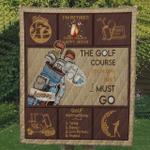 the golf course is calling and i must go quilt blanket great customized blanket gifts for 0