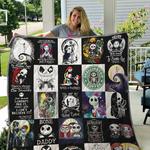 the nightmare before christmas t shirt quilt blanket 02 d2480710