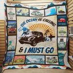 the ocean is calling and i must go quilt blanket great customized blanket gifts for birthday 0