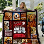 the path to my heart is paved with golden retriever paw prints quilt blanket great customized 0