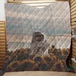 the sunflower galaxy messier 63 throw quilt blanket d2418188