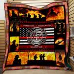 the thin red line cl2100504mdq quilt blanket d2480781