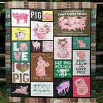 there is no love like pig love pk270524 quilt blanket d2447901