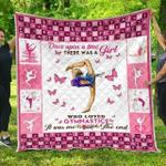 there was a girl who loved gymnastics quilt blanket great customized blanket gifts for birthday 0