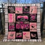 this girl love diving quilt blanket tt99 quilt d2416666