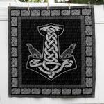 thor hammer viking raven cl2100518mdq quilt blanket d2478902