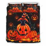 three black cat halloween 3d bedding set bedroom decor d2191138