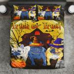 three bulldog halloween bed sheets spread comforter duvet cover bedding sets d2124145