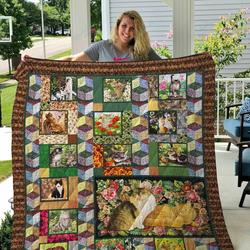 Tlmus Cat Quilt Blanket Ver 25