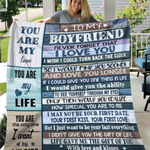 to my boyfriend you are my love you are my life you are the only one i want by my side quilt 0