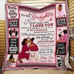to my daughter i hope you believe in yourself love mom black woman quilt blanket d2448572