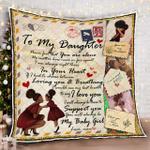 to my daughter my black girl quilt blanket d2448341