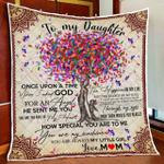 to my daughter once upon a time when i asked god for an angel quilt blanket d2448412