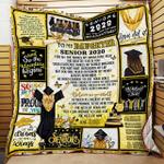 to my daughter senior 2020 believe in yourself as much as i believe in you love mom quilt blanket 0