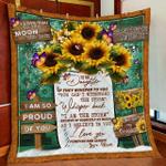 to my daughter sunflower dac161102 quilt blanket d2479465