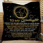 to my granddaughter never lose quilt blanket d2418880