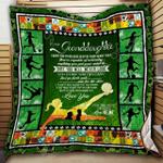 to my granddaughter soccer cl18100740mdq quilt blanket d2480764
