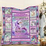 to my granddaughter unicorn magic love grandma quilt blanket d2448575