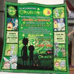 to my grandson bond between grandpa and grandson rick morty bt quilt d2421806
