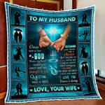 to my husband god knew my heart needed you love your wife quilt blanket d2448271