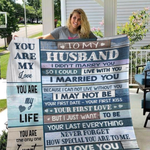 to my husband you are my love you are my life you are the only one i want by my side quilt 0