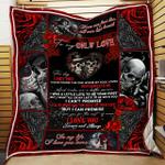 to my only love from our first kiss till our last breath skull quilt blanket d2452983