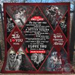to my only love the day i met you skull personalized quilt maria d2420985