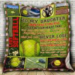 to my softball daughter quilt hn050803 quilt d2420473