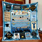 to my son graduate quilt blanket d2448804