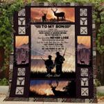 to my son hunting blanket kc1507 quilt d2452934