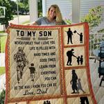 to my son soldier dad quilt blanket dhc1501443vt d2479850