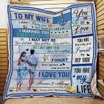 to my wife never forget how special you are to me love your husband beach quilt blanket d2448267