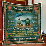 to my wife never forget that i love you quilt blanket d2448314
