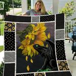 toothless with sunflowers quilt design by exrain d2484322