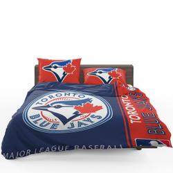 Toronto Blue Jays Mlb Baseball American League Bedding Set Duvet Cover With Pillowcase Home Decor Gift For MLB Lovers