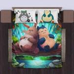 totoro snorlax sleeping bedding set d2246325