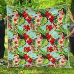 toucan parrot tropical cl17100609mdq quilt blanket d2483201