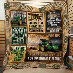 Tractor Everyday Is A Good Day To Be On The Farm Quilt Blanket Great Customized Blanket Gifts For Birthday Christmas Thanksgiving